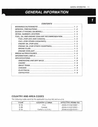 2006-2009 Suzuki LT-R 450 manual Preview image 1