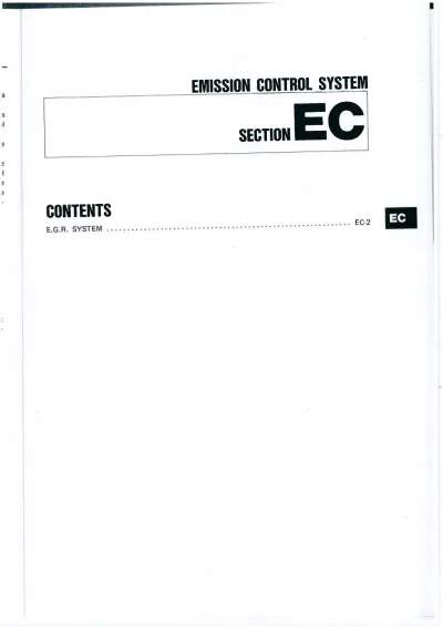 Preview: Nissan TD23 TD25 TD27 TD27T Diesel Engine Factory Service Manual (P/N 16700-44G04)