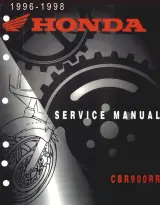 1996–1998 Honda CBR900RR Fireblade Service Manual (P/N C4256-90954) – preview page 1