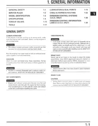 1996-1998 Honda CBR900RR service manual Preview image 4