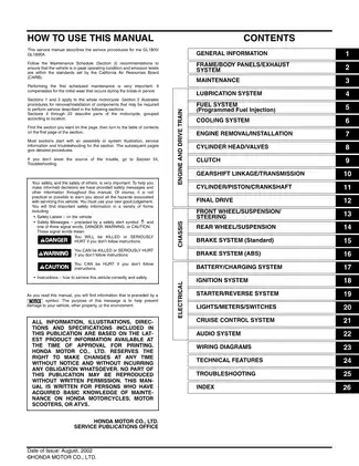 2003 Honda GL1800 Goldwing repair manual Preview image 2