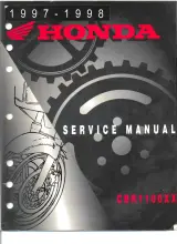 1997–1998 Honda CBR1100XX Super Blackbird Service Manual (P/N 61MAT01) – preview page 1