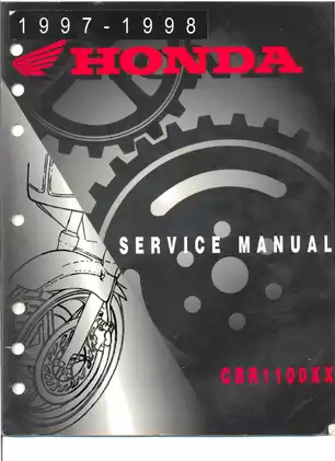 1997-1998 Honda Blackbird CBR1100xx service manual Preview image 1