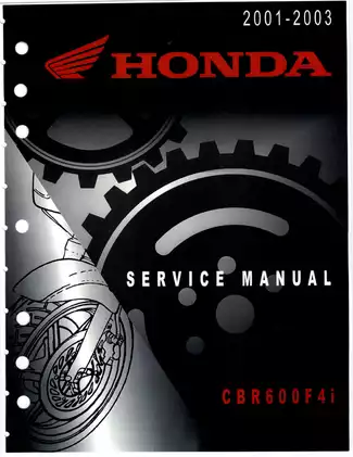 2001-2003 Honda CBR600F4i repair manual Preview image 1