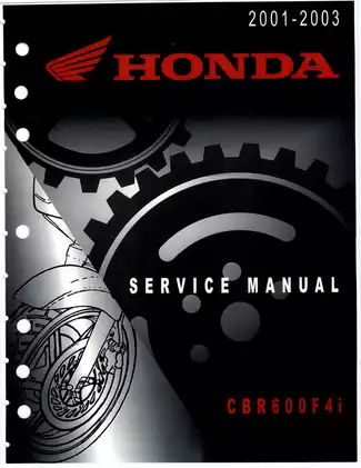 2001-2003 Honda CBR600F Service Manual - Comprehensive Guide for Maintenance and Repair