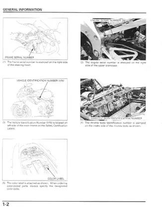2001-2003 Honda CBR600F4i repair manual Preview image 5