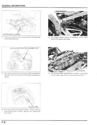 2001-2003 Honda CBR600F Service Manual - Comprehensive Guide for Maintenance and Repair Preview image 5