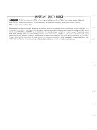 Honda VT700C & VT750C Shop Manual - Comprehensive Service Guide Preview image 2