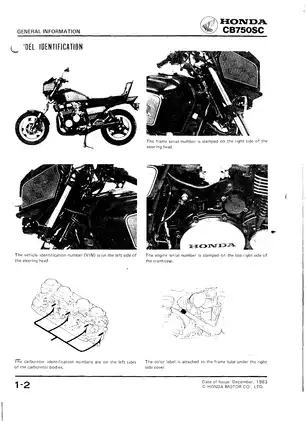 Honda CB750SC Nighthawk Shop Manual (1984) - Complete Guide for Maintenance and Repair Preview image 5