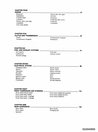 Clymer Honda 450 & 500cc Twins Manual (1965-1977) - Comprehensive Service Guide Preview image 4