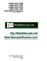 John Deere 12PB/12PC/14PB/14PT/14PZ/14SB/14SC/14SX/14SE/14ST Mower Service & Repair Manual (P/N TM1471) – preview page 1