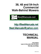John Deere 38, 48 and 54-Inch Walk-Behind Mower Technical Manual (TM1488) – preview page 1
