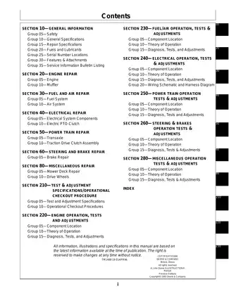 John Deere 38-Inch, 48-Inch, 54-Inch mower technical manual Preview image 3