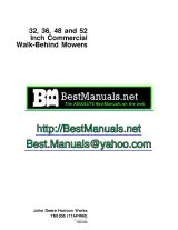 1990 John Deere 32, 36, 48, and 52 inch Walk-Behind Mower Technical Manual (P/N TM1305) – preview page 1