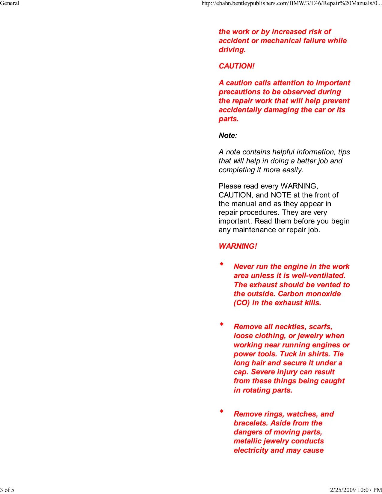 1999-2005 BMW E46 323i, 325i, 325xi, 328i, 330i, 330xi service manual Preview image 4