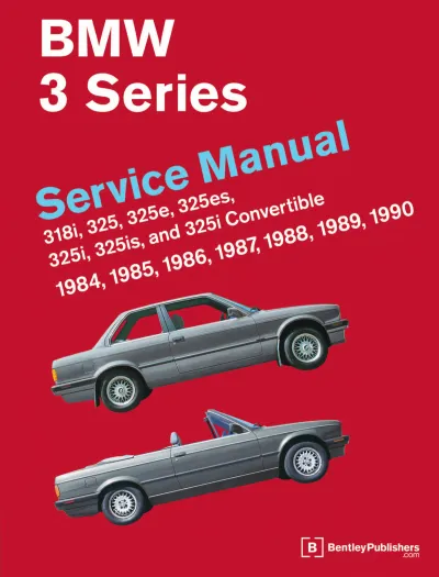 BMW 318i, 325, 325e, 325es, 325i, 325is, 325i Convertible 1984–1990 Service Manual (P/N ISBN 0-8376-0325-0)