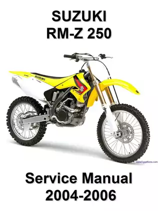 2004-2006 Suzuki RM-Z 250 service repair manual Preview image 1
