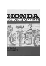 Honda Hurricane CBR600F2 1991–1994 Factory Service Manual (P/N 61EN100) – preview page 2