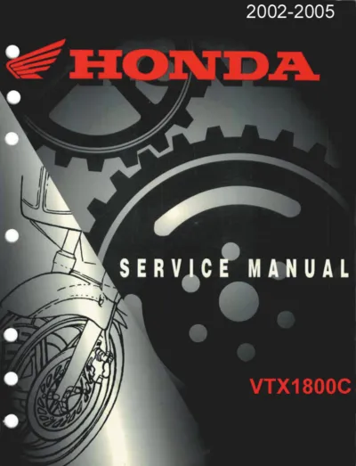 Preview: 2002–2005 Honda VTX1800C Factory Service Manual (P/N 61CS400)