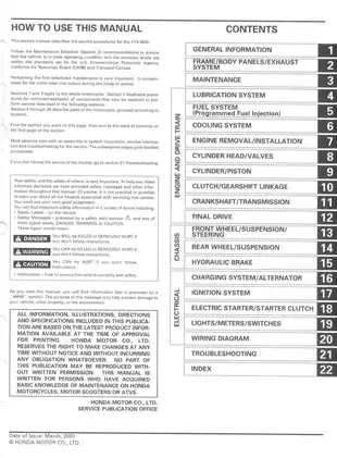 2002-2005 Honda VTX1800C service manual Preview image 2