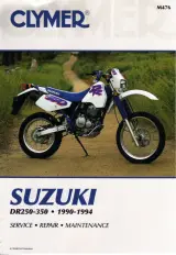 Suzuki DR250 & DR350 1990–1994 OEM Service Manual (P/N M476) – preview page 1