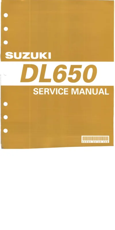 Preview: 2004–2009 Suzuki DL650 V-Strom Service & Repair Manual (P/N 99500-36130-03E)