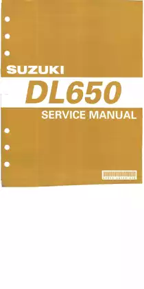 2004-2009 Suzuki DL650 V-Strom service manual