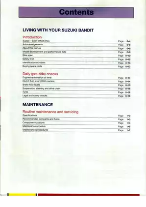 1995-2001 Suzuki Bandit GSF600, GSF1200 repair manual Preview image 3