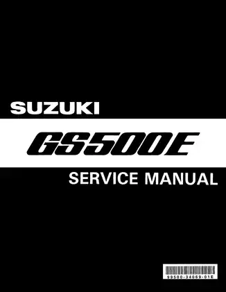 1989-1999 Suzuki GS 500, GS500E service manual Preview image 1