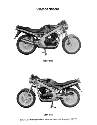 Suzuki GS500E Comprehensive Service Manual (1990-1999) Preview image 3