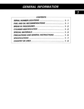 Suzuki GS500E Comprehensive Service Manual (1990-1999) Preview image 4