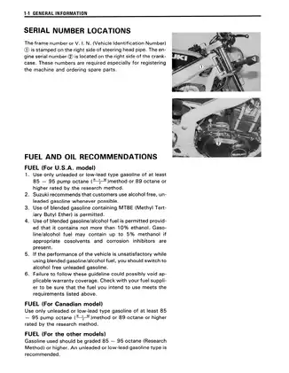 1989-1999 Suzuki GS 500, GS500E service manual Preview image 5