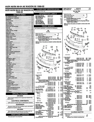 1998-2004 Audi A6 repair manual Preview image 1