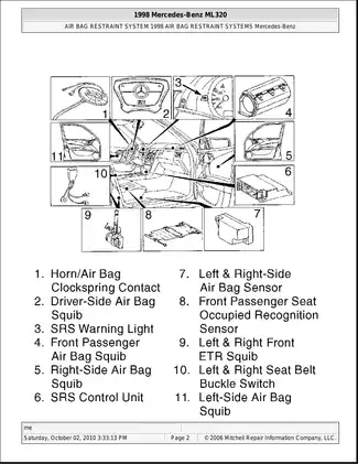 1998-2005 Mercedes ML 320 repair manual Preview image 2