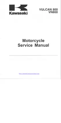 Kawasaki Vulcan 800 VN800 Motorcycle Service Manual - Comprehensive Guide Preview image 4