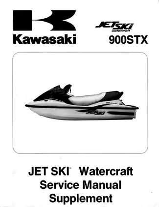 2001-2002 Kawasaki 900 STX, JT900 Jet Ski service manual Preview image 1