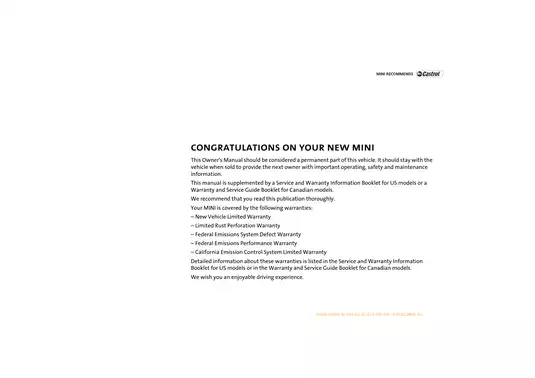 2002-2006 Mini Cooper owner´s manual Preview image 3