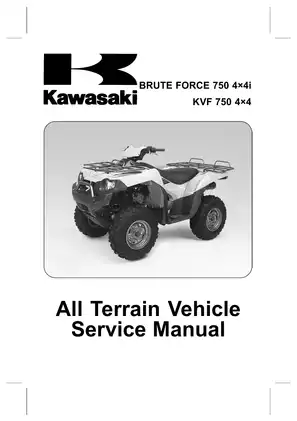2004-2007 Kawasaki Brute Force 750, KVF750 4x4, 4x4i, ATV service manual