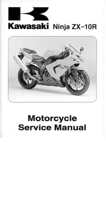 2003-2005 Kawasaki ZX-10R Ninja motorcycel service manual