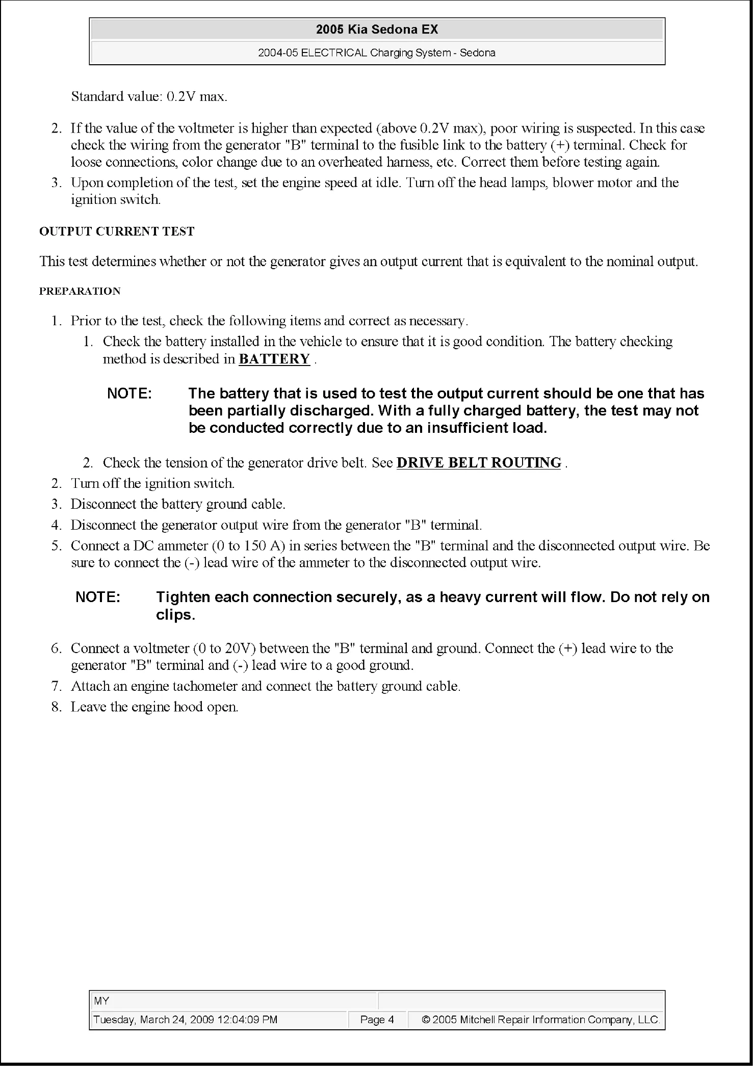 Kia 2001-2005 Kia Sedona repair manual manual preview page 4 - thumbnail