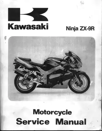 Kawasaki Ninja ZX-9R Motorcycle Service Manual - Detailed Repair & Maintenance Guide