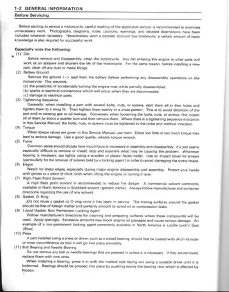 Kawasaki Ninja ZX-9R Motorcycle Service Manual - Detailed Repair & Maintenance Guide Preview image 4