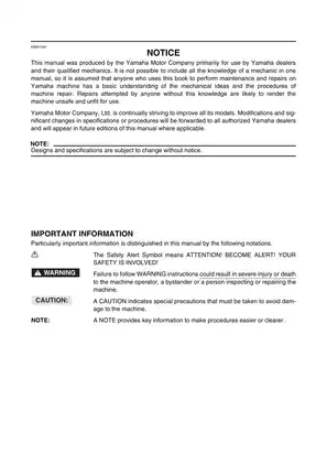 2000-2005 Yamaha Kodiak YFM400 ATV service manual Preview image 4