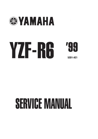 Preview: Yamaha YZF-R6 1999–2002 Service Manual (P/N 5EB1-AE1)