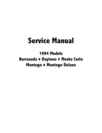 Preview: 1994 Arctic Cat Tigershark Service Manual (P/N 2255-116)