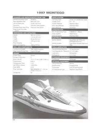 1997 Tigershark Watercraft Service Manual - Montego & Daytona Series Preview image 2