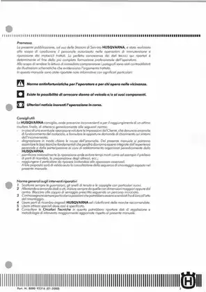 Husqvarna Workshop Manual for TE 410, TE 610 and SM 610 Models (1998-2000) Preview image 4