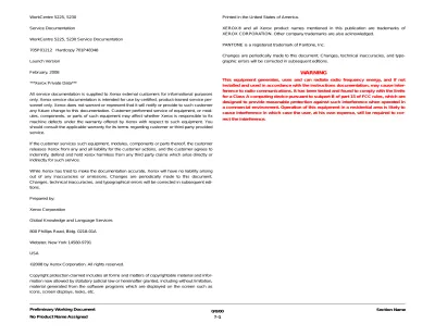 Preview: 2008 Xerox WorkCentre 5225/5230 Service Manual (P/N 705P01212)