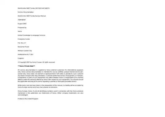 Xerox WorkCentre 5687 Family Service Manual - Comprehensive Guide Preview image 2