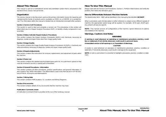 Xerox WorkCentre 5687 Family Service Manual - Comprehensive Guide Preview image 5